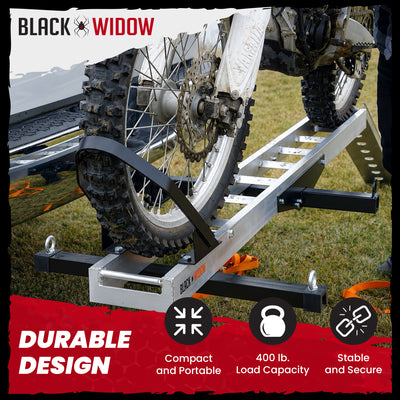 Black Widow Dirt Bike Carrier w/Wheel Chock & 400lbs Capacity  (For Parts) - VMInnovations