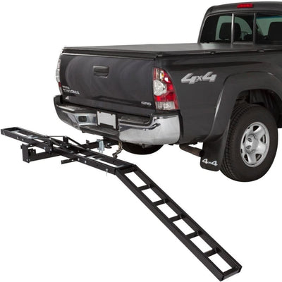 Black Widow Motorcycle Bike Carrier with Ramp for 2" Hitch, 500 lbs Cap(Used) - VMInnovations