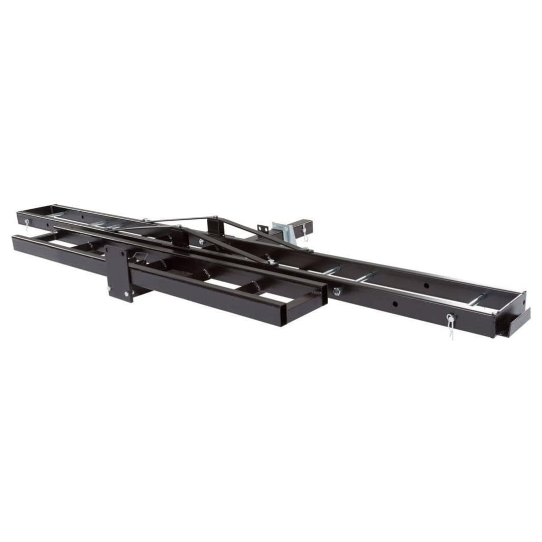 Black Widow Motorcycle Bike Carrier with Ramp for 2" Hitch, 500 Pound Capacity