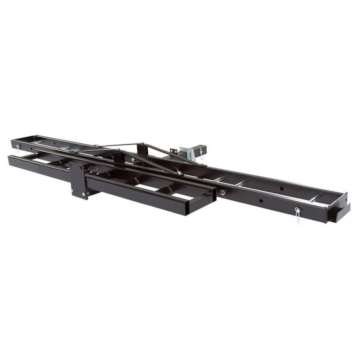 Black Widow Motorcycle Bike Carrier with Ramp for 2" Hitch, 500 Pound Capacity