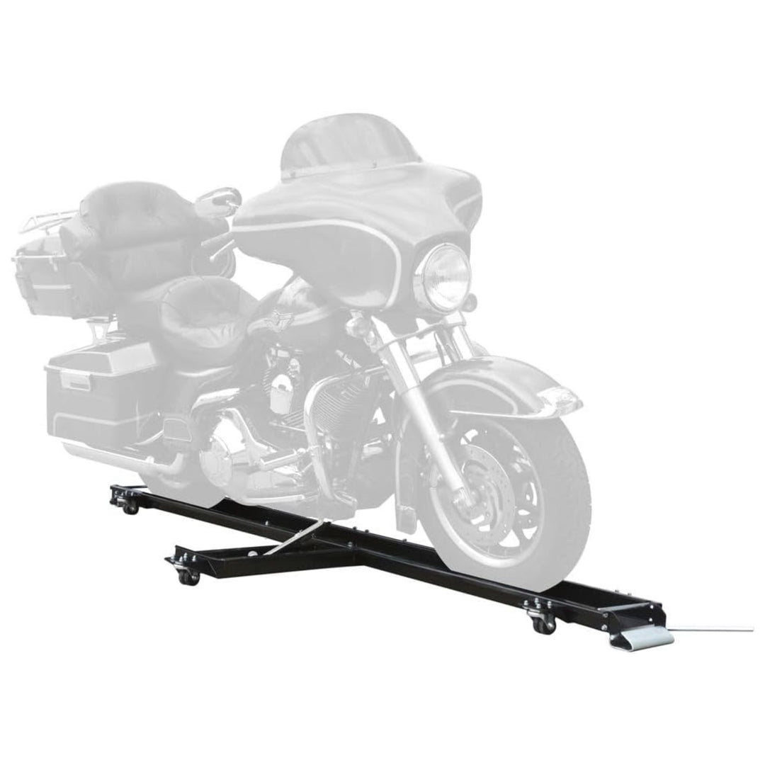 Black Widow Heavy Duty Motorcycle Dolly and Cruiser Garage Storage Ramp, Black