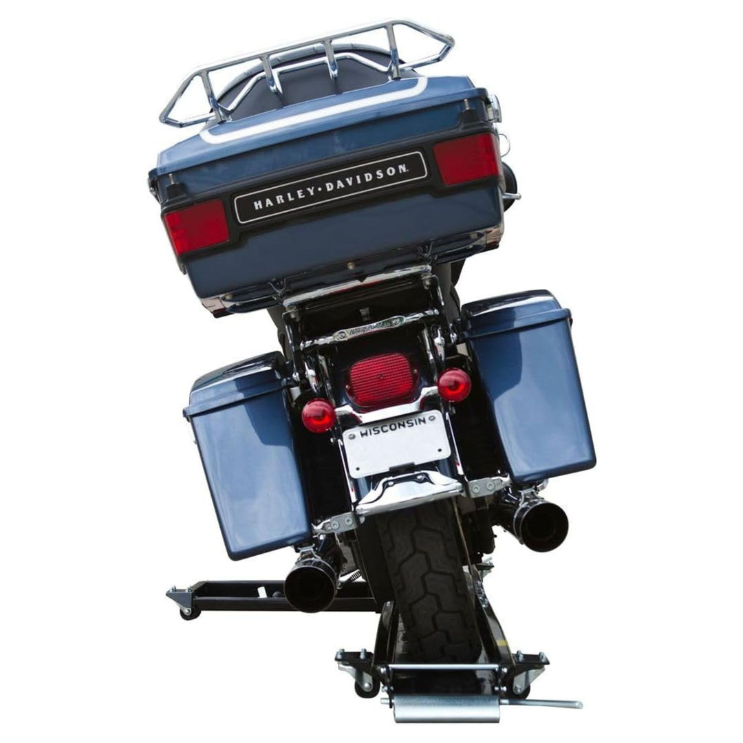 Black Widow Heavy Duty Motorcycle Dolly and Cruiser Garage Storage Ramp, Black