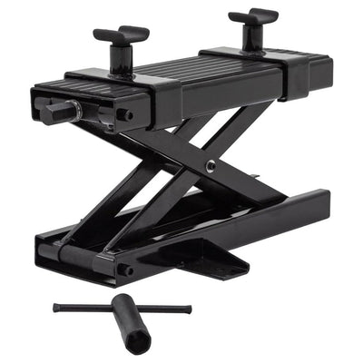 Black Widow Steel Motorcycle Jack for Front/Rear Tires, 3.75"-16.25" Lift Height