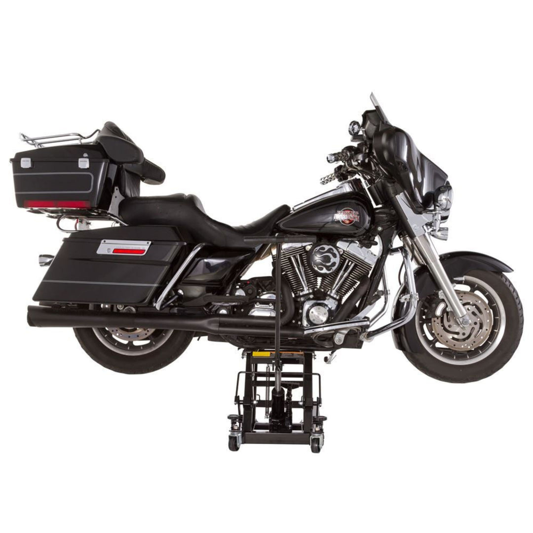 Black Widow Motorcycle and ATV Hydraulic Lift Jack Stand up to 1500 Pound, Black