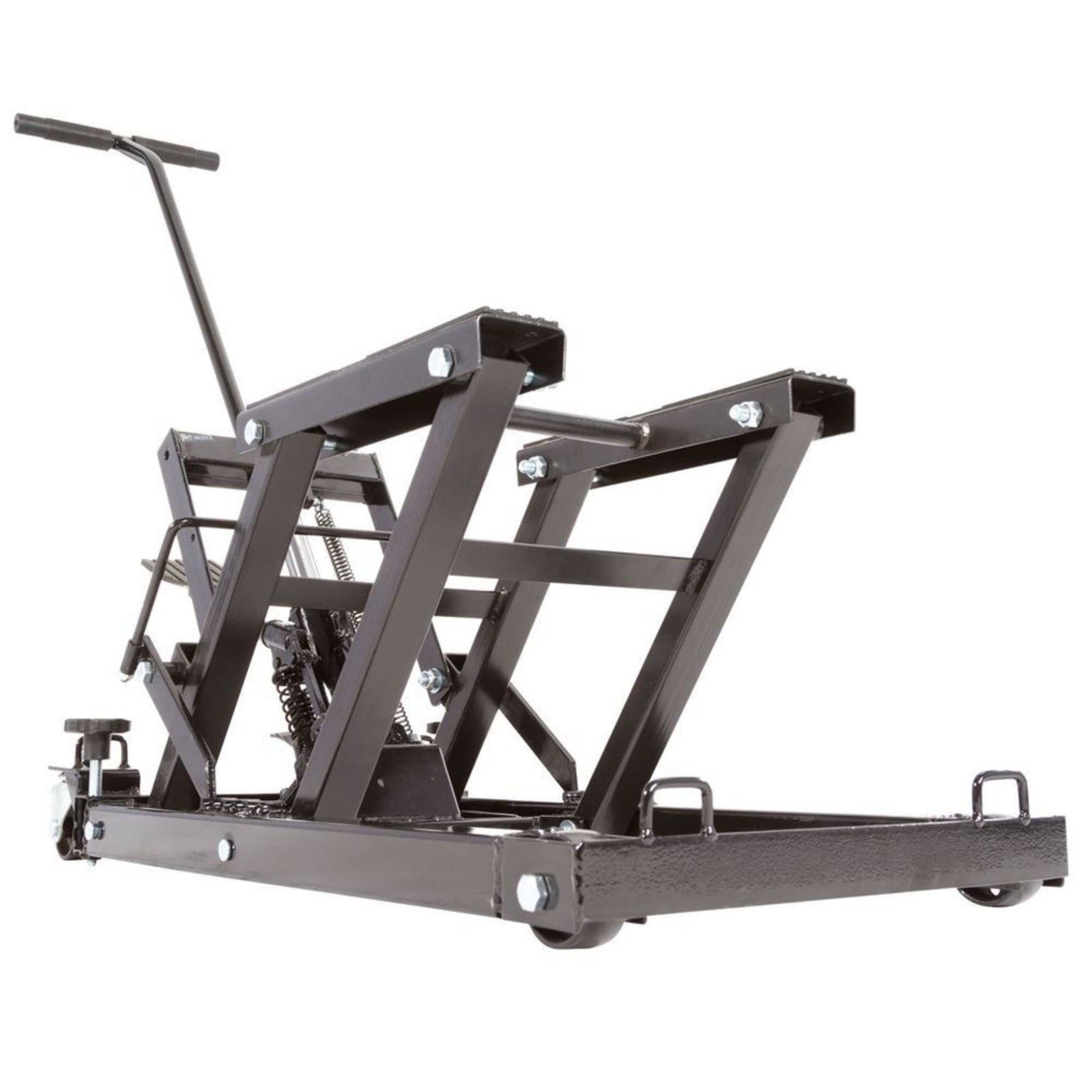 Black Widow Motorcycle and ATV Hydraulic Lift Jack Stand up to 1500 Pound, Black - VMInnovations