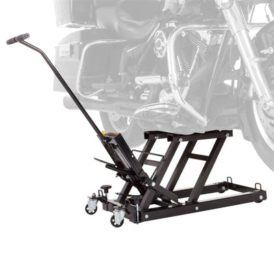 Black Widow Motorcycle and ATV Hydraulic Lift Jack Stand up to 1500 Pound, Black - VMInnovations