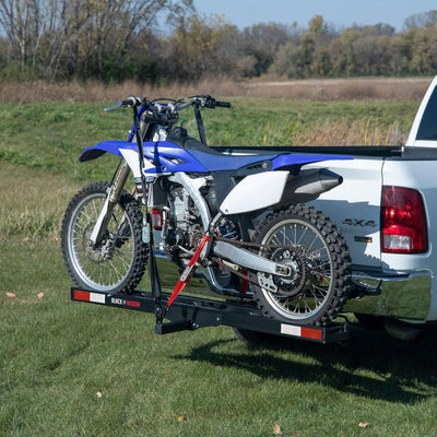 Black Widow Pro Anodized Aluminum Dirt Bike Carrier, 400 lbs Cap, Black (Used)