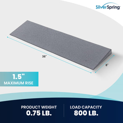VersaRamp Lightweight Foam Threshold Ramp for Wheelchairs, 1.5 Inch Rise, Gray - VMInnovations