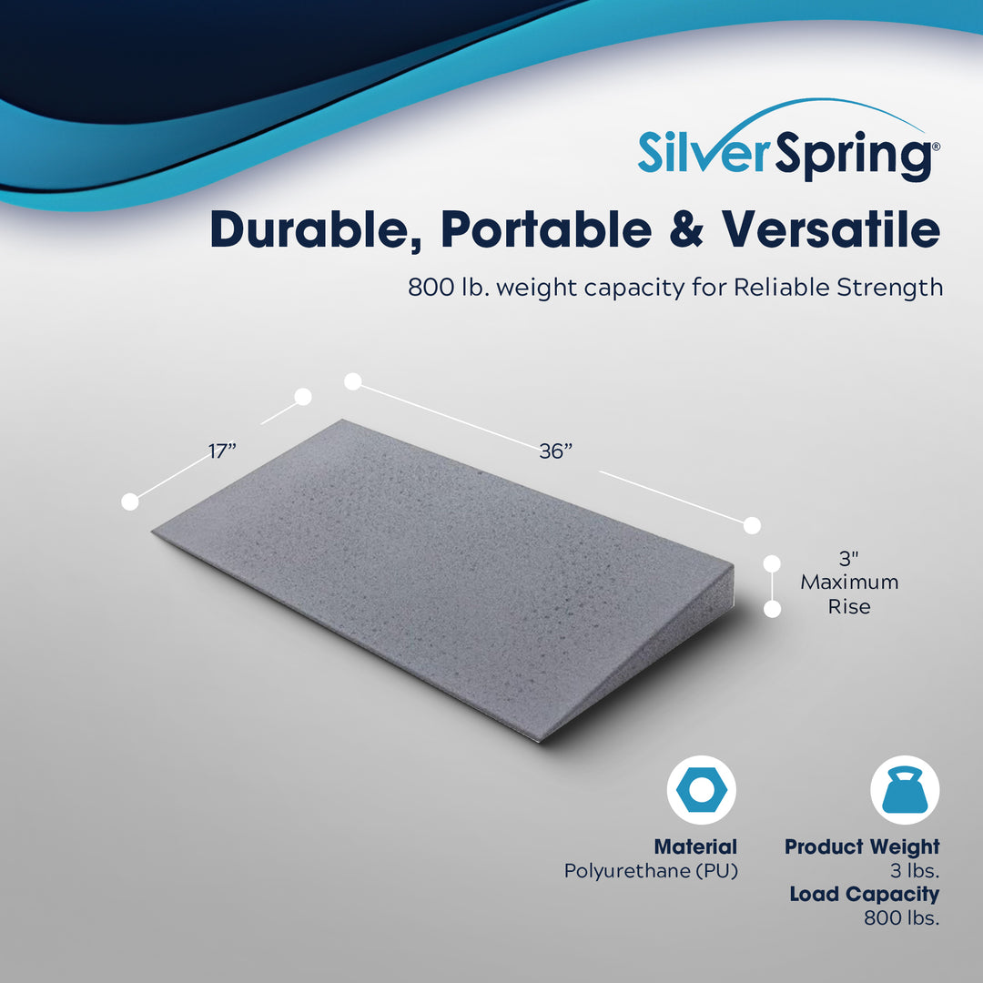 VersaRamp Lightweight Foam Threshold Ramp for Wheelchairs, 3 Inch Rise(Open Box)