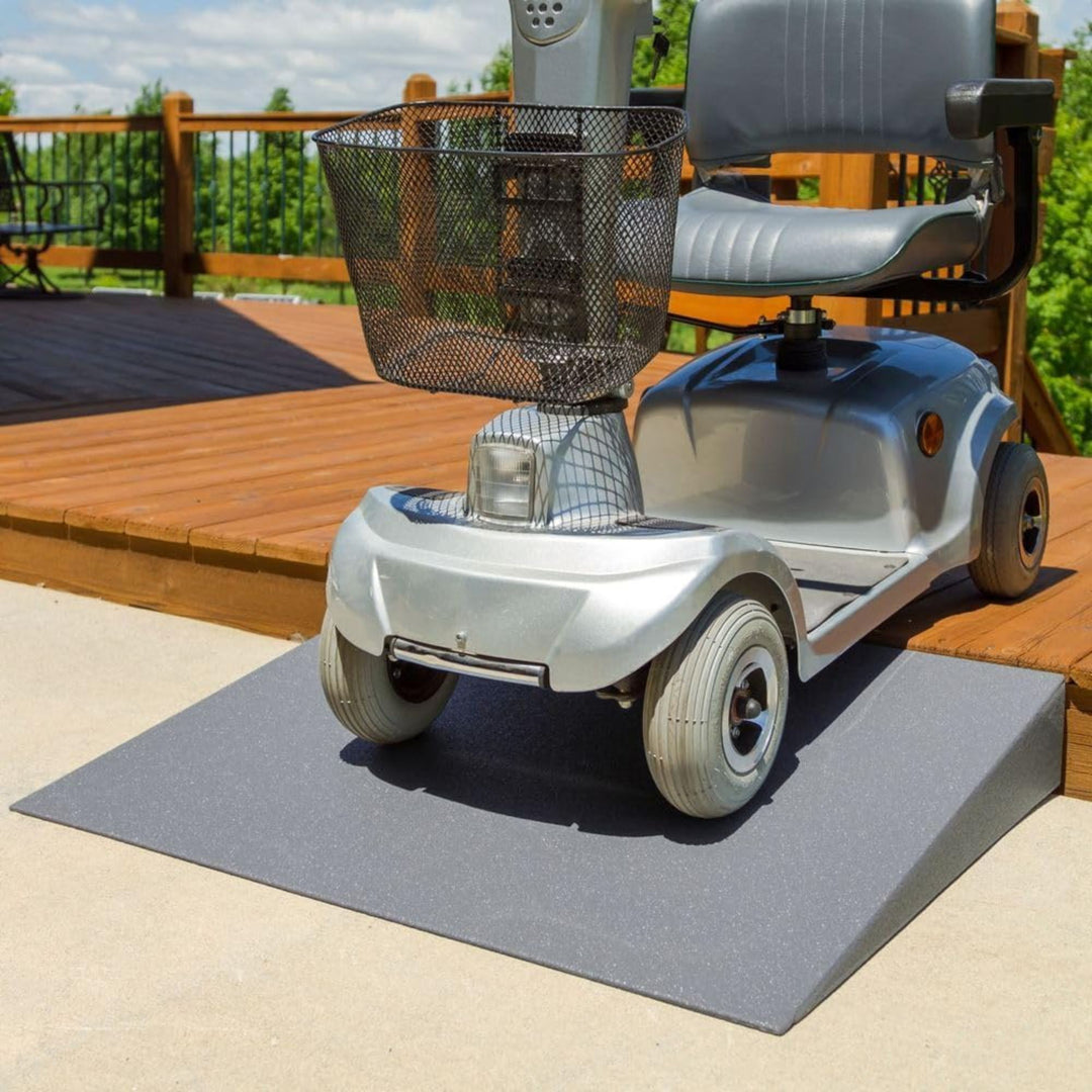 Silver Spring Lightweight Foam Threshold Ramp for Wheelchairs, 4" Rise(Open Box)