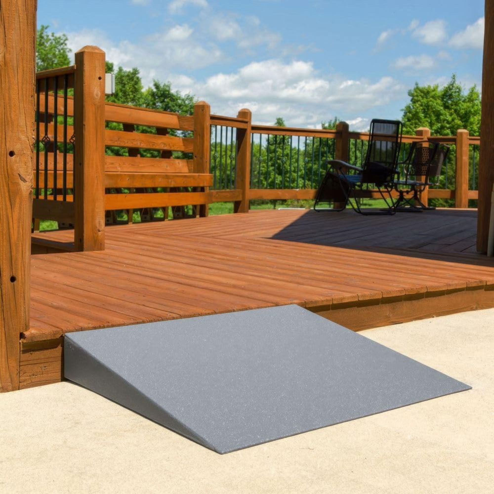 Silver Spring Lightweight Foam Threshold Ramp for Wheelchairs, 4" Rise(Open Box) - VMInnovations