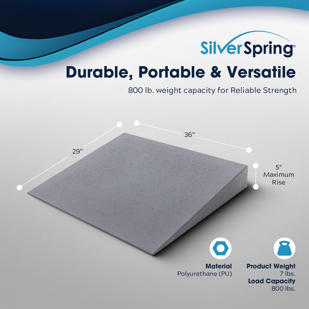 VersaRamp Lightweight Foam Threshold Ramp for Wheelchairs, 5 Inch Rise(Open Box)