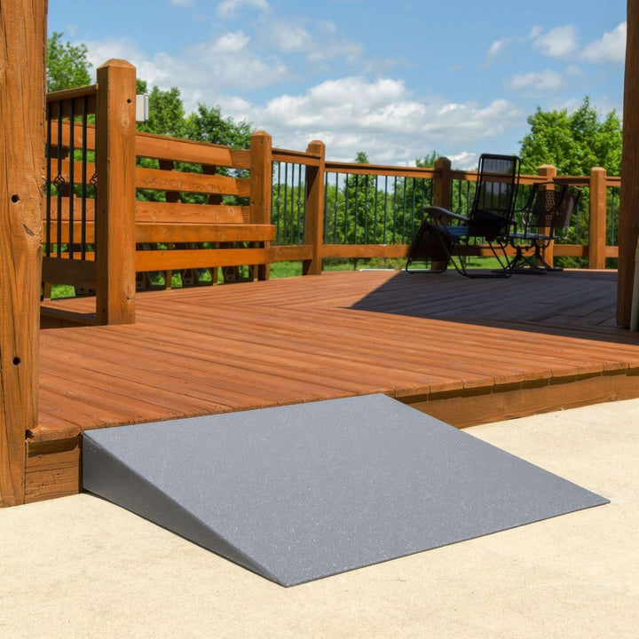 VersaRamp Lightweight Foam Threshold Ramp for Wheelchairs, 5 Inch Rise, Gray