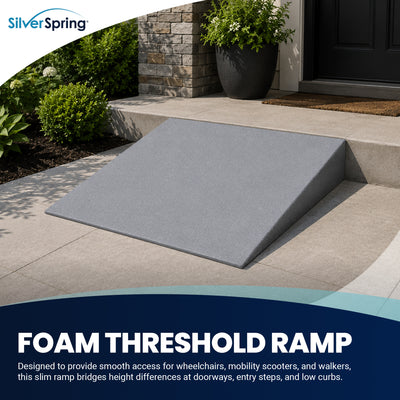 VersaRamp Lightweight Foam Threshold Ramp for Wheelchairs, 5 Inch Rise(Open Box) - VMInnovations