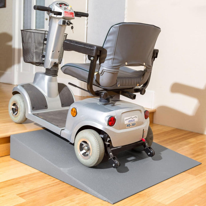 VersaRamp Lightweight Foam Threshold Ramp for Wheelchairs, 6 Inch Rise, Gray