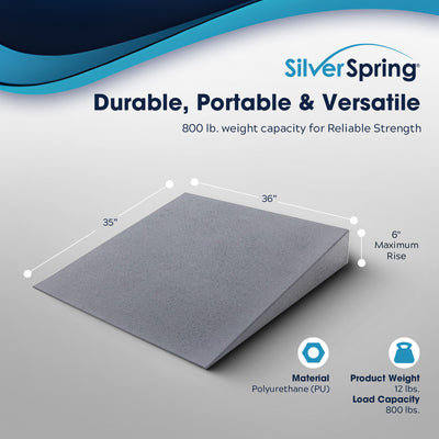 VersaRamp Lightweight Foam Threshold Ramp for Wheelchairs, 6 Inch Rise, Gray - VMInnovations