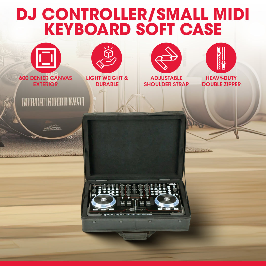 SKB 19”x13” DJ Controller & Small MIDI Keyboard Soft Case Padded Bag (Open Box) - VMInnovations