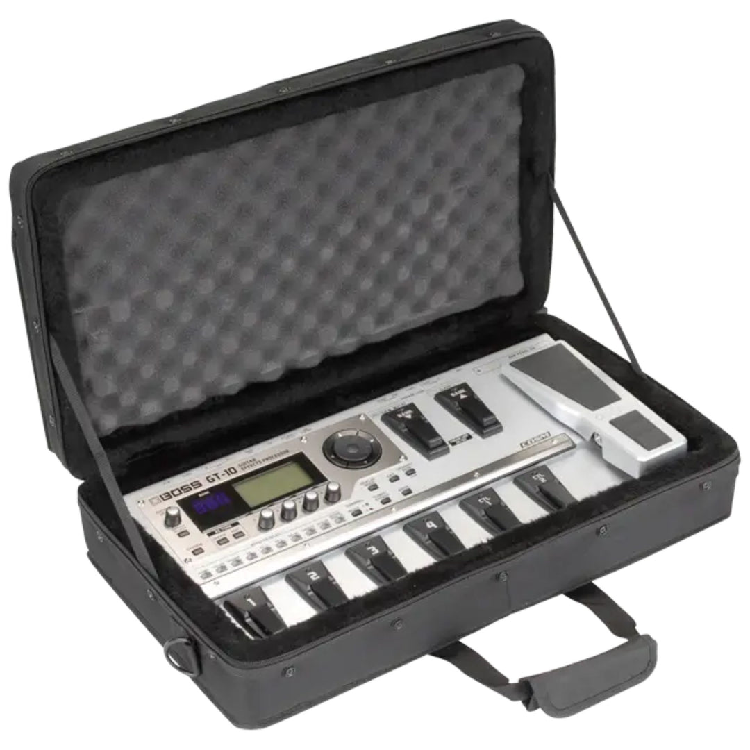 SKB 21”x 11” DJ Foot Controller Small MIDI Keyboard Soft Case Padded Bag, Black
