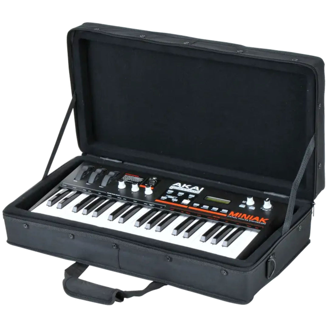 SKB 23”x11” DJ Controller & Small MIDI Keyboard Soft Case Padded Bag, Black