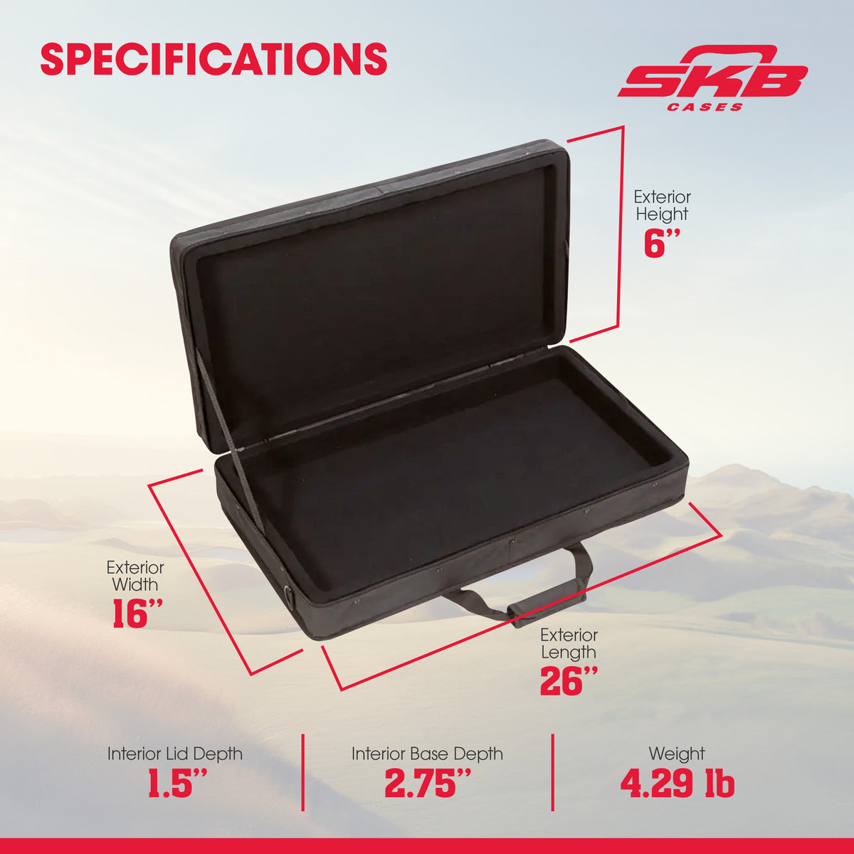 SKB 24”x14” DJ Controller & Small MIDI Keyboard Soft Case Padded Bag (Open Box)