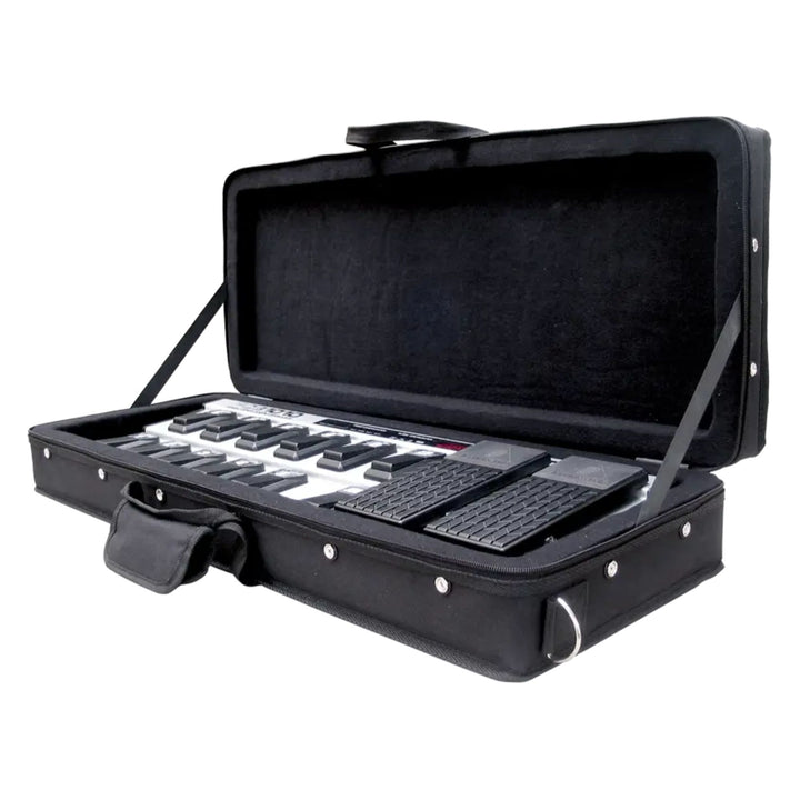SKB 27”x 9” DJ Foot Controller Small MIDI Keyboard Soft Case Padded Bag, Black