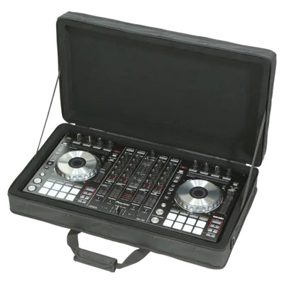 SKB 27”x14” DJ Controller & Small MIDI Keyboard Soft Case Padded Bag, Black