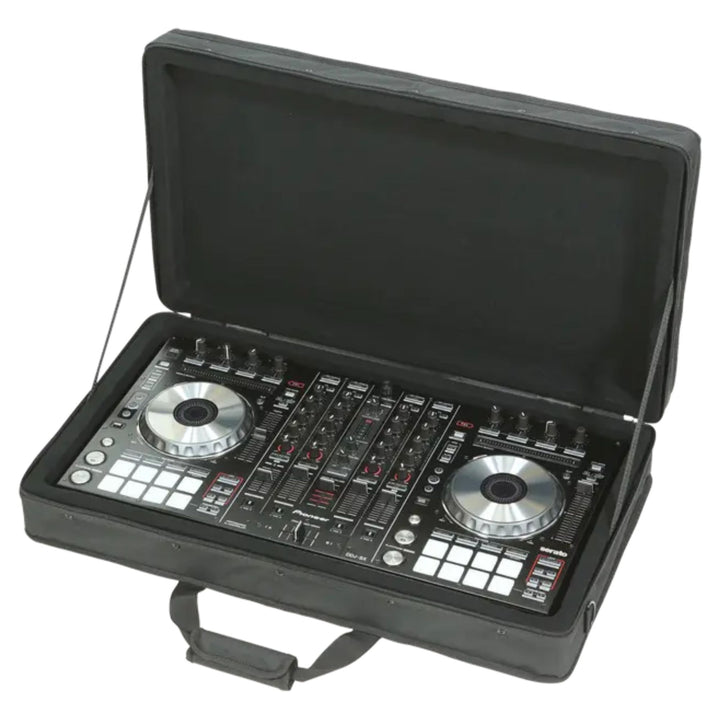 SKB 27”x14” DJ Controller & Small MIDI Keyboard Soft Case Padded Bag, Black
