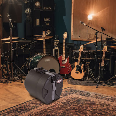 SKB 8" x 8" Tom Case with Padded Interior and D-Shaped Drum Design, Black - VMInnovations