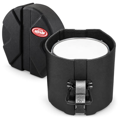 SKB 8" x 8" Tom Case with Padded Interior and D-Shaped Drum Design, Black