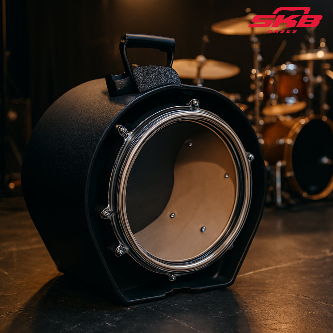 SKB 10" x 10" Tom Case with Padded Interior and D-Shaped Drum Design, Black - VMInnovations
