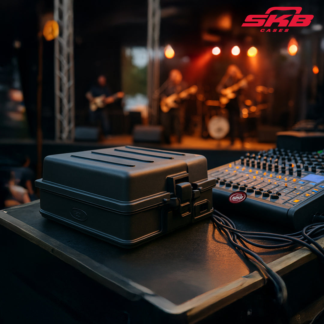 SKB Roto Rack/Mixer Top Console, 10U Slanted Rackmount with, Hard Lid and Door