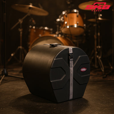 SKB 9" x 12" Tom Case with Padded Interior and D-Shaped Drum Design, Black (Open Box)