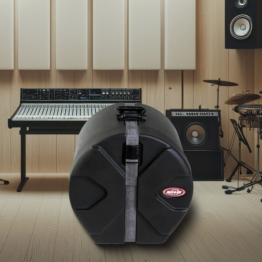 SKB 11" x 13" Tom Case with Padded Interior and D-Shaped Drum Design, Black - VMInnovations