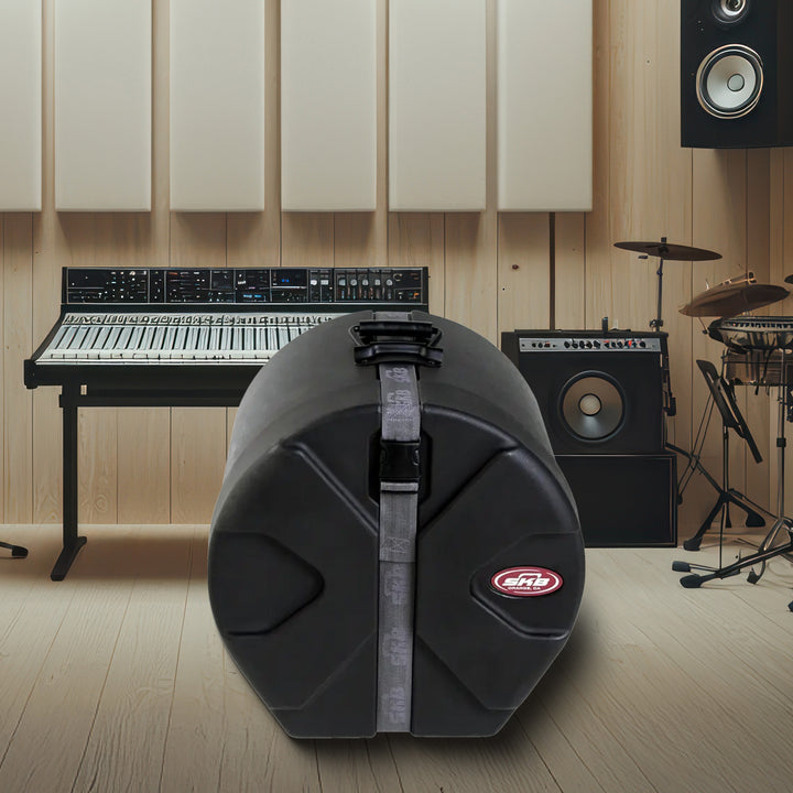 SKB 11" x 13" Tom Case with Padded Interior and D-Shaped Drum Design, Black