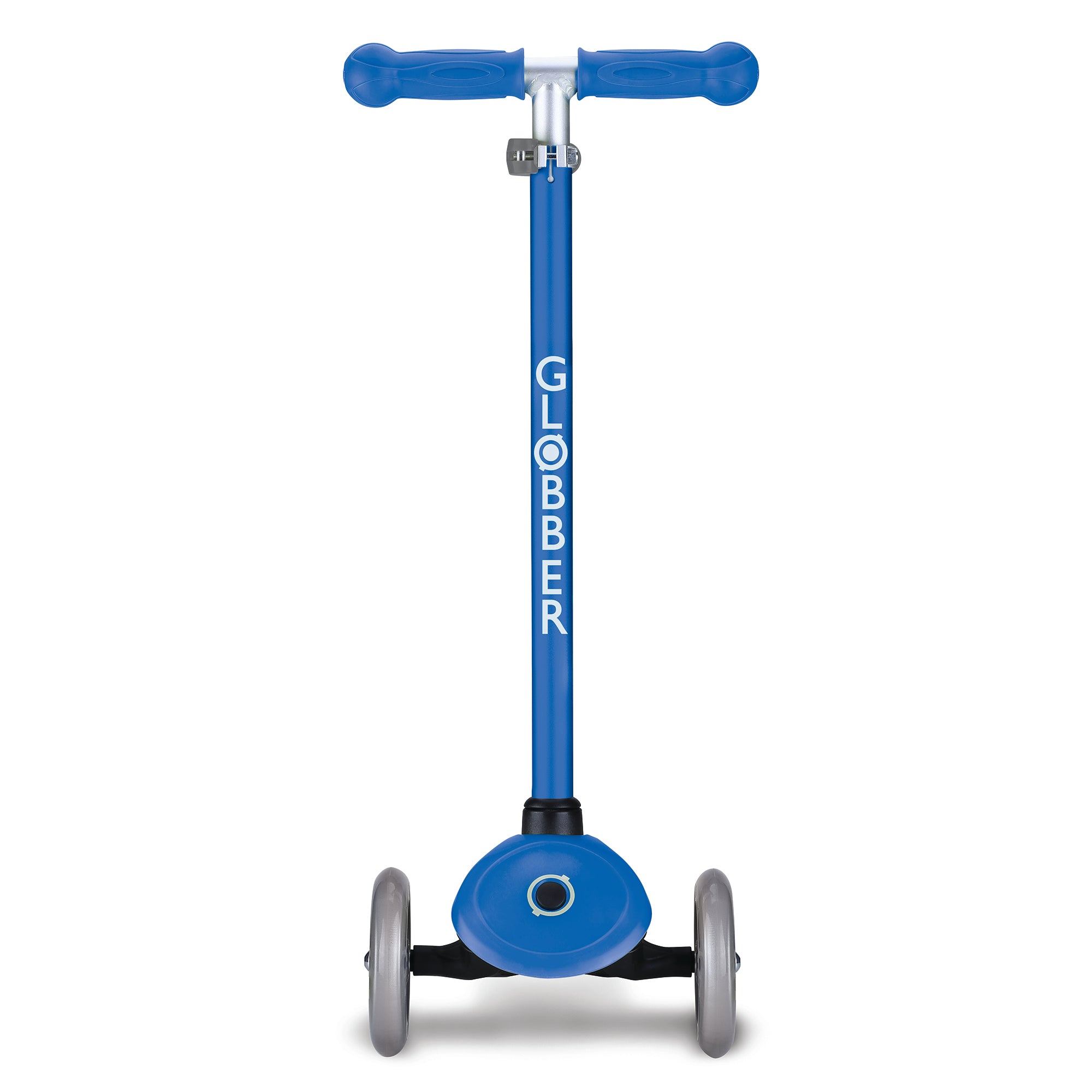 Globber Primo 3-Wheel Adjustable Kids Kick Scooter with Comfort Grips, Navy