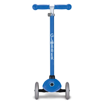 Globber Primo 3-Wheel Adjustable Kids Kick Scooter with Comfort Grips, Navy