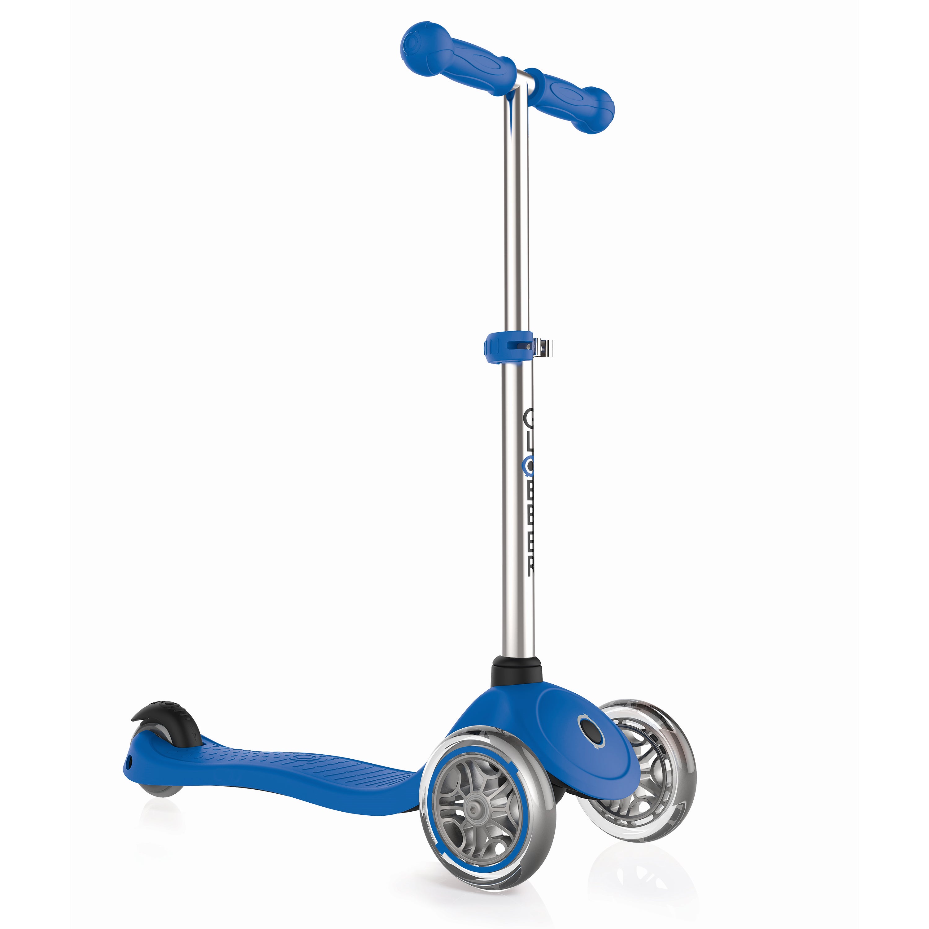 Globber Primo 3-Wheel Adjustable Kick Scooter with Razor Elbow and Knee Pads