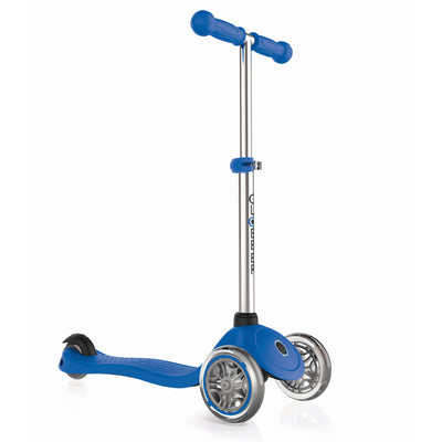 Globber Primo 3-Wheel Adjustable Kick Scooter with Razor Elbow and Knee Pads