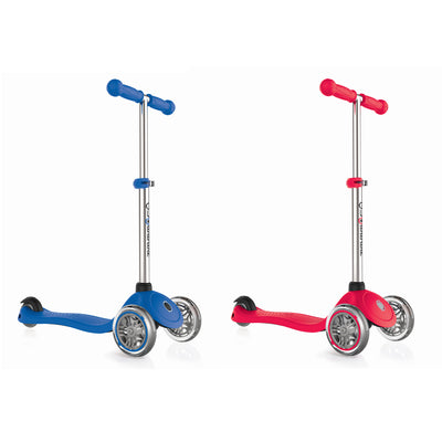Globber Primo 3-Wheel Adjustable Kids Kick Scooter with Comfort Grips (2 Pack)