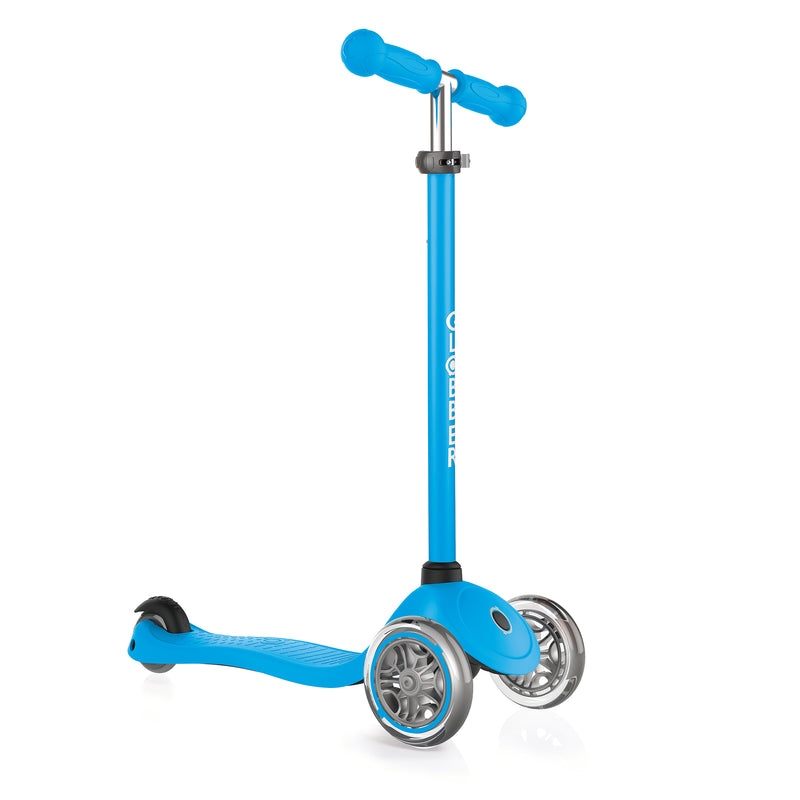 Globber Primo 3-Wheel Kids Kick Scooter, Adjustable Height, Blue (For Parts)