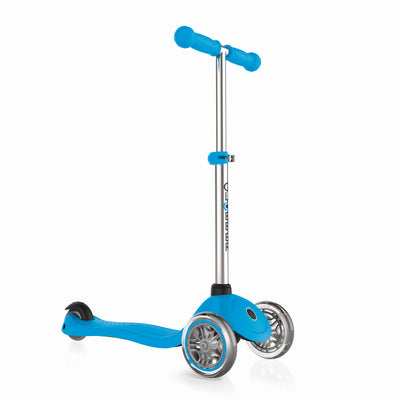 Globber Primo 3-Wheel Kids Kick Scooter Bundle with Razor Elbow and Knee Pads