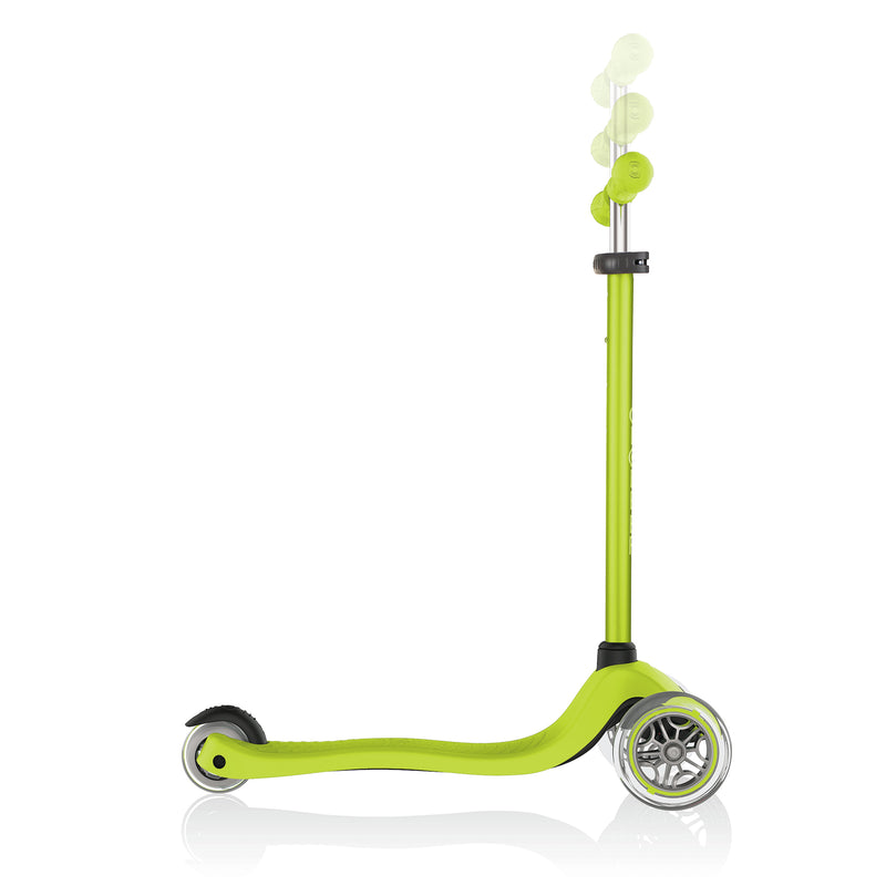 Globber Primo 3-Wheel Adjustable Kids Kick Scooter, Green (For Parts)