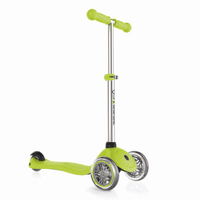 Globber Primo 3-Wheel Kids Kick Scooter with Comfort Grips, Green (Open Box)