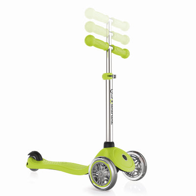 Globber Primo 3-Wheel Kids Kick Scooter with Comfort Grips, Green (Open Box)