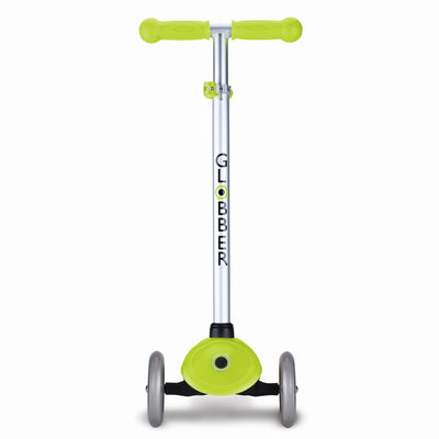Globber Primo 3-Wheel Adjustable Kids Kick Scooter with Comfort Grips, Green
