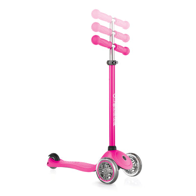 Globber Primo 3-Wheel Kids Kick Scooter, Height, Comfort Grips, Pink (For Parts)