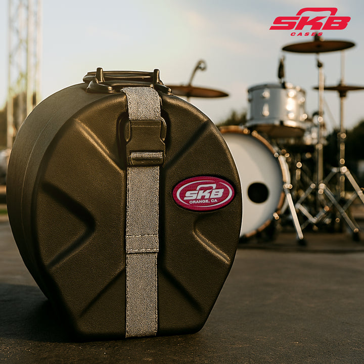 SKB 4" x 14" Snare Case with Padded Interior and D-Shaped Drum Design (Open Box) - VMInnovations