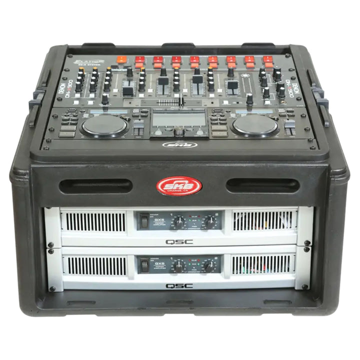 SKB Roto Rack/Mixer Console, 10U Slanted Rackmount on top, 4U Rackmount in Front