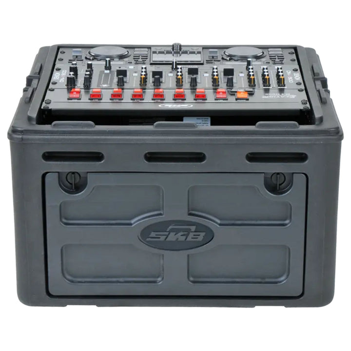 SKB Roto Rack/Mixer Console, 10U Slanted Rackmount on top, 4U Rackmount in Front