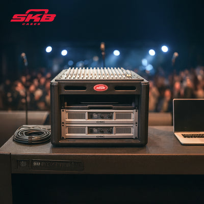 SKB Roto Rack/Mixer Console, 10U Slanted Rackmount, Rackmount in Front(Open Box) - VMInnovations